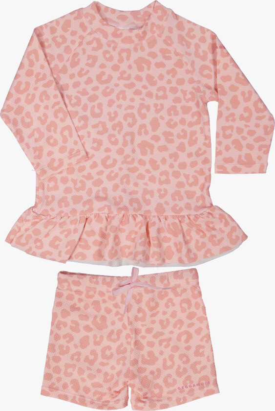 UV-Sett, Pink Leo, 74-80 - UV Klær - Elastan,Polyamid