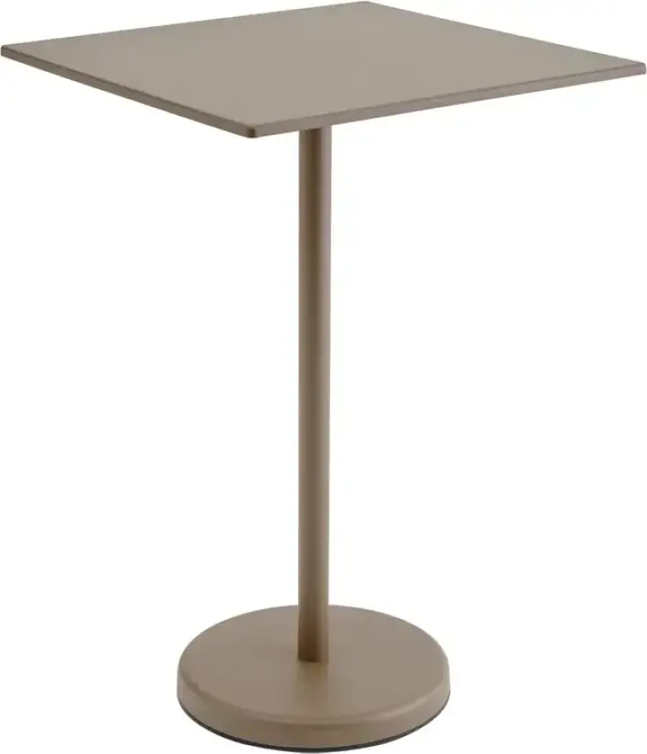 Linear Steel Barbord 70x70 cm Taupe