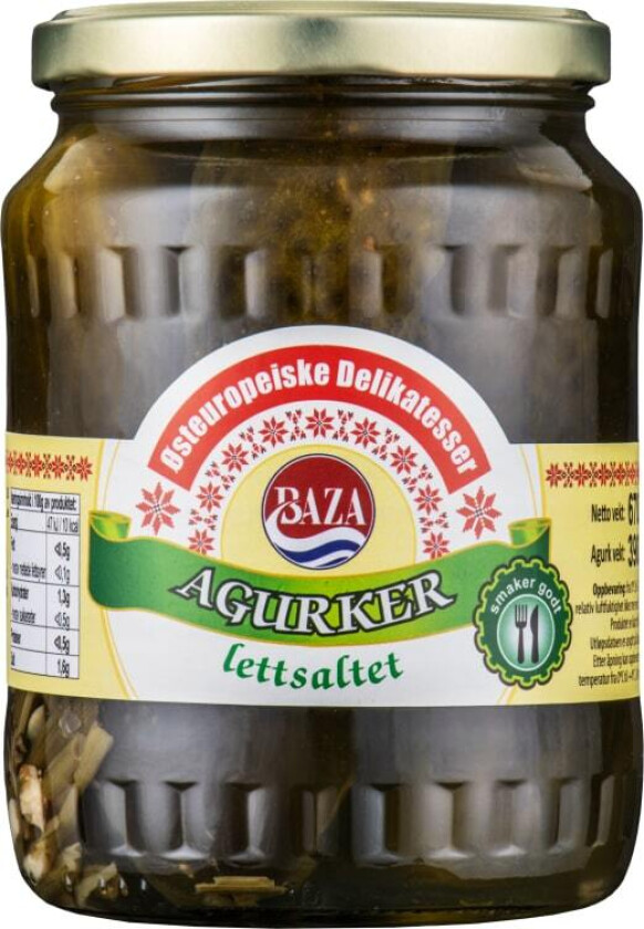 Agurk Lettsaltet 670g