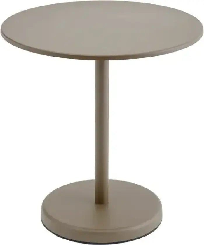 Linear Steel Bistrobord Ø70 Taupe