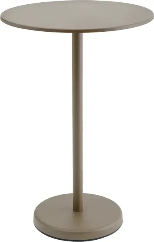 Linear Steel Barbord Ø70 cm Taupe