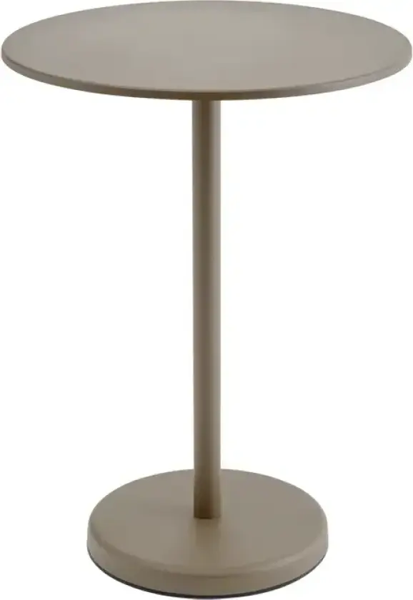 Linear Steel Barbord Ø70 h: 95 cm Taupe