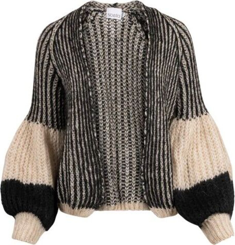 Liana Knit Cardigan - Cream/Black M/L