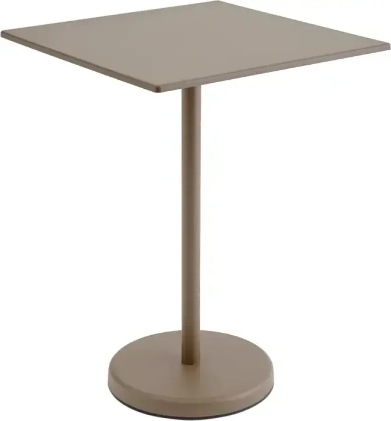 Linear Steel Barbord 70x70 h: 95 cm Taupe