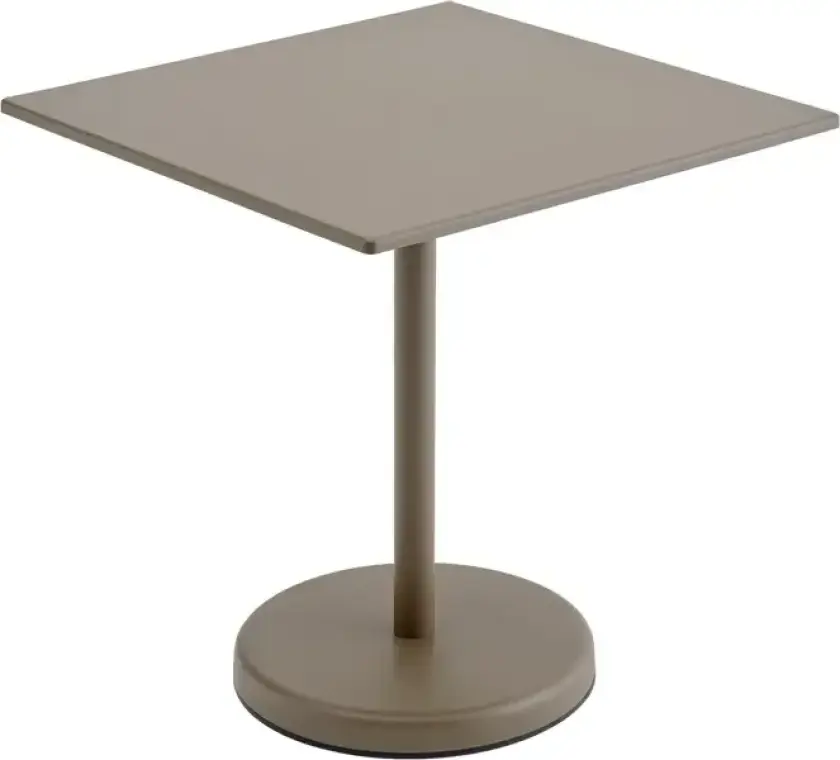 Linear Steel Bistrobord 70x70 cm Taupe