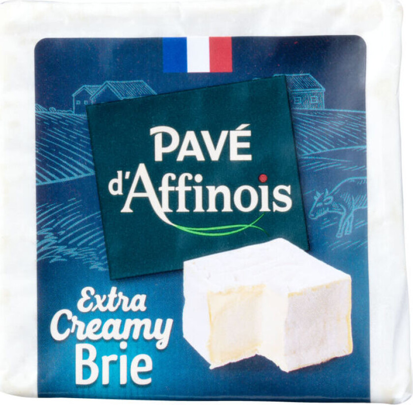 Brie Fransk, kremet brie laget på pasteurisert kumelk. Smaken er mild med en fyldig og fløteaktig smak.
