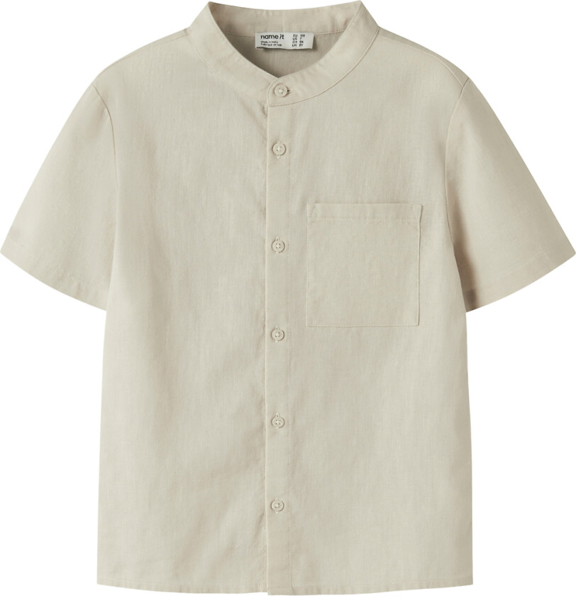 Skjorte - NkmFalinnen - Peyote Melange - - 6 år (116) - Skjorte