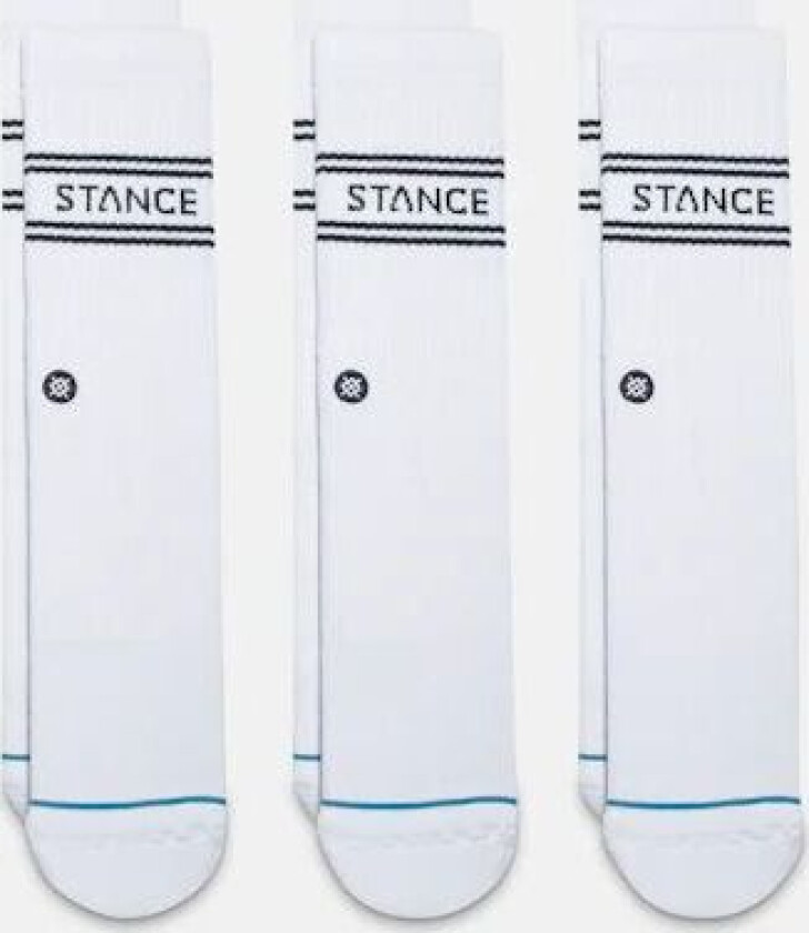 Sokker - 3-Pack Basic Crew Rød Female M