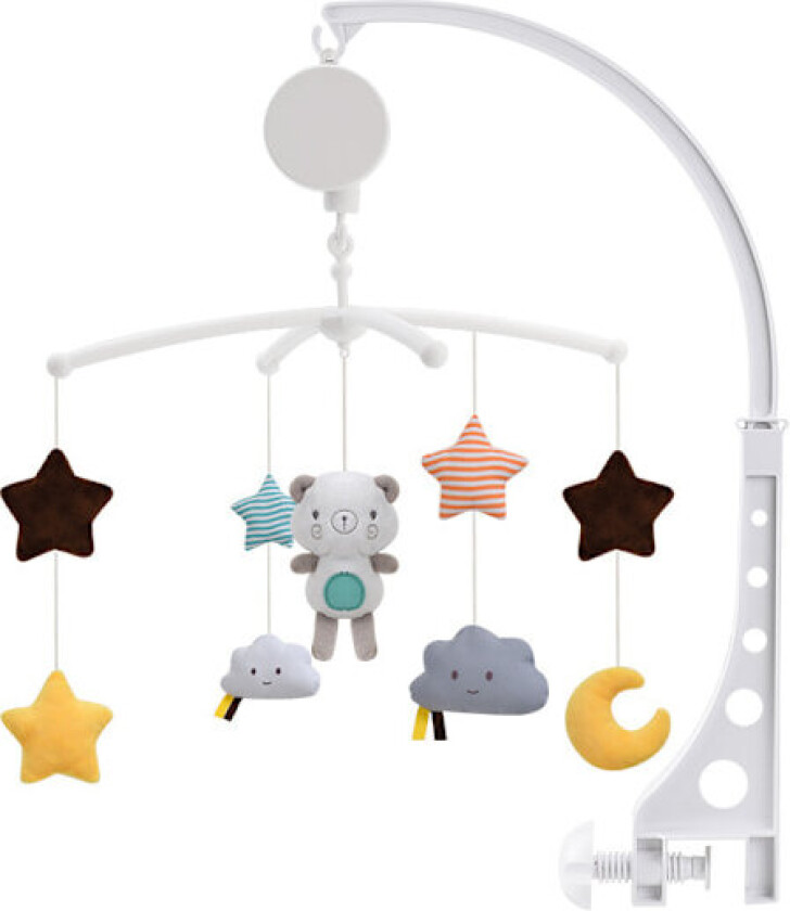 Musikkuro til sprinkelseng, søt teddybjørn musikkboks sengeuro