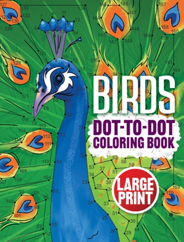 Birds DottoDot Coloring Book Large Print