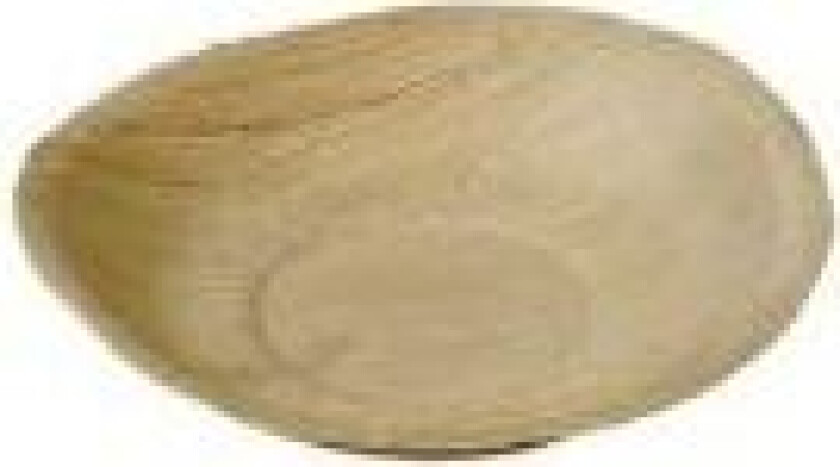 Tallerken Ø18x2 cm Bionedbrydelig Palmeblad,4 ps x 25 stk/krt