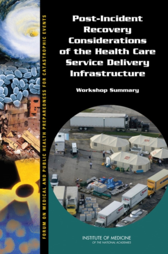 PostIncident Recovery Considerations of the Health Care Service Delivery Infrastructure Workshop Summary
