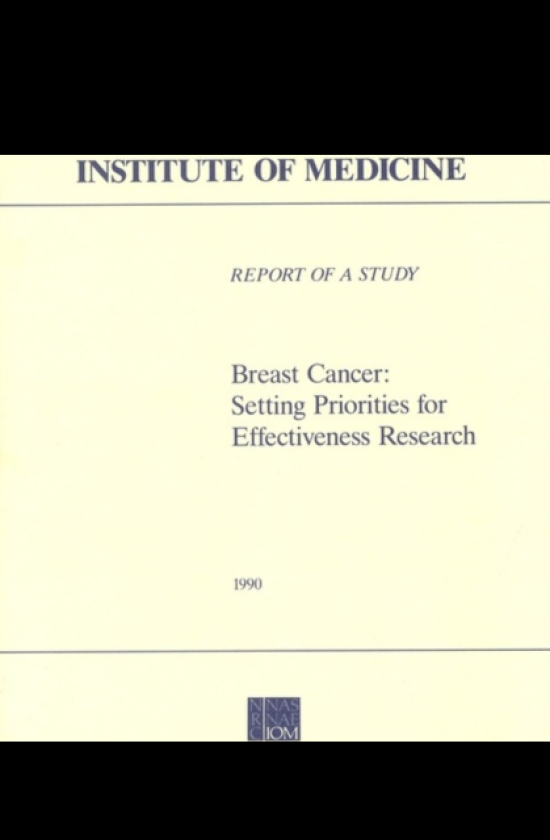 Breast Cancer Setting Priorities for Effectiveness Research