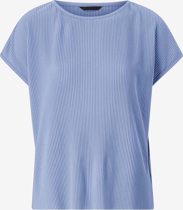 Topp med plisseringer - Blå