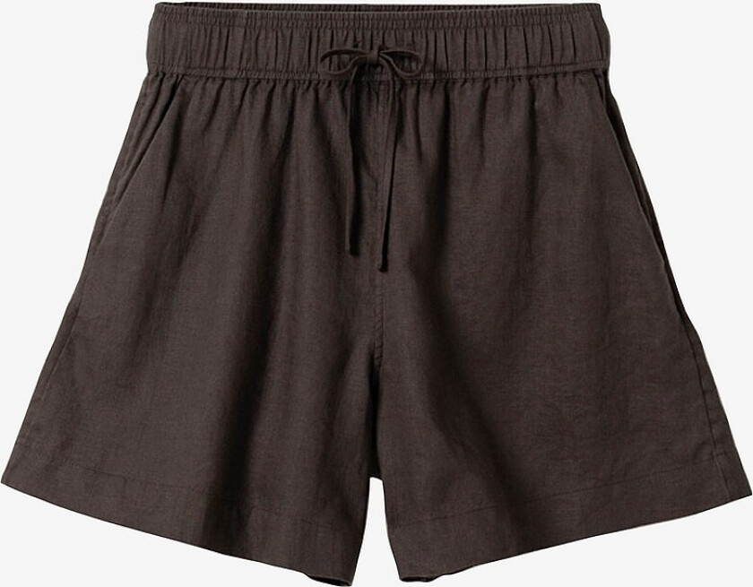 Shorts i lin Melody Linen Shorts - Brun