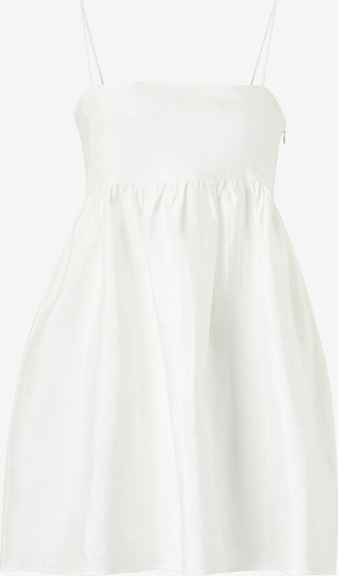 Kjole Taffeta Strap Dress - Hvit
