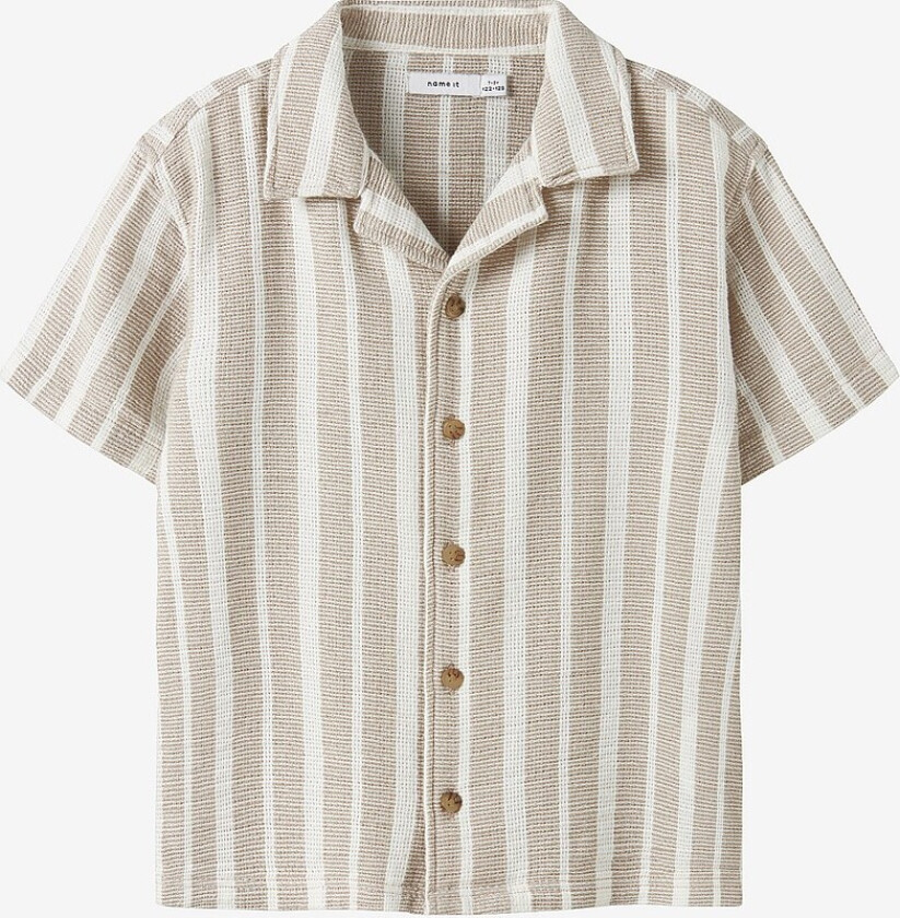 Skjorte nkmFoko SS Nreg Shirt - Grå