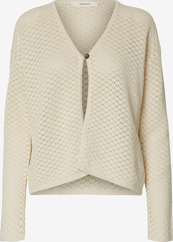 Kardigan slfIvy LS Structure Knit Cardigan - Grå