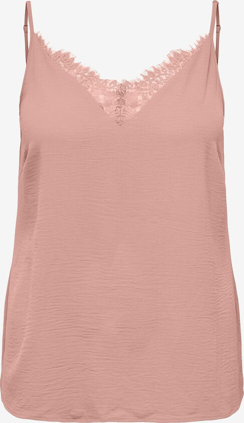 Topp carMetta Life Mix Lace Singlet Wvn - Rosa