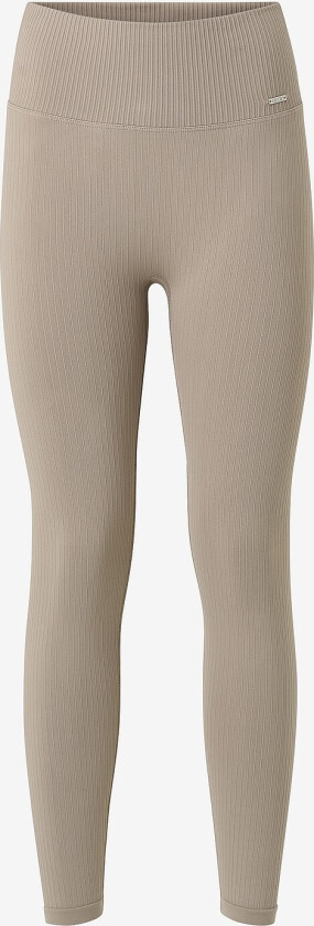 Ribbed Seamless Tights - Brun