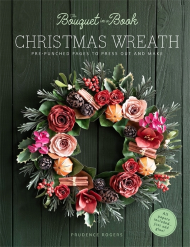 The Bouquet in a Book Christmas Wreath PrePunched Pages to Press out and Make