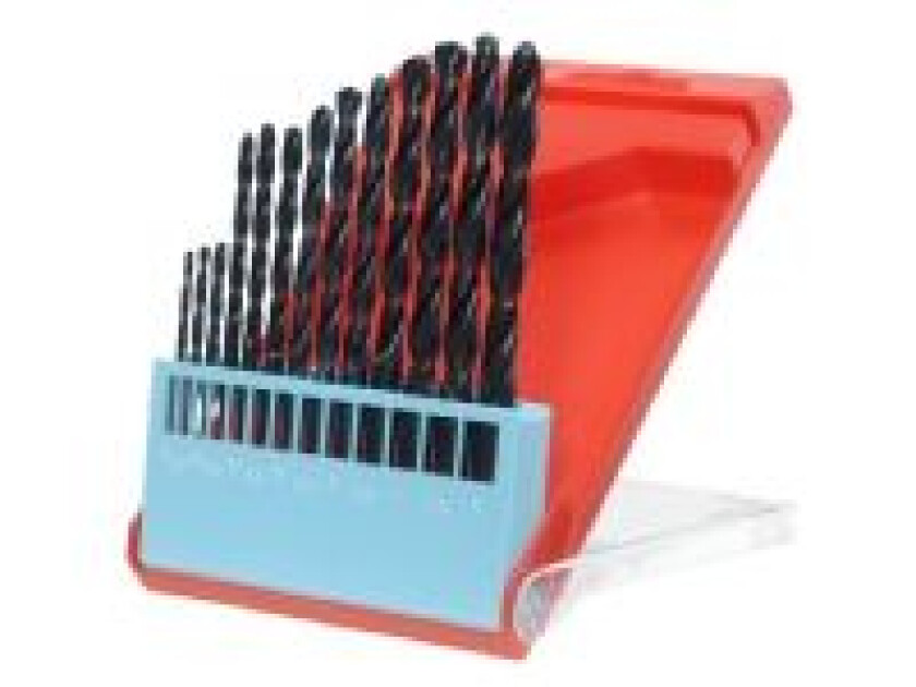 HSS-borsett, 2-8 mm, i kasse, 13 deler