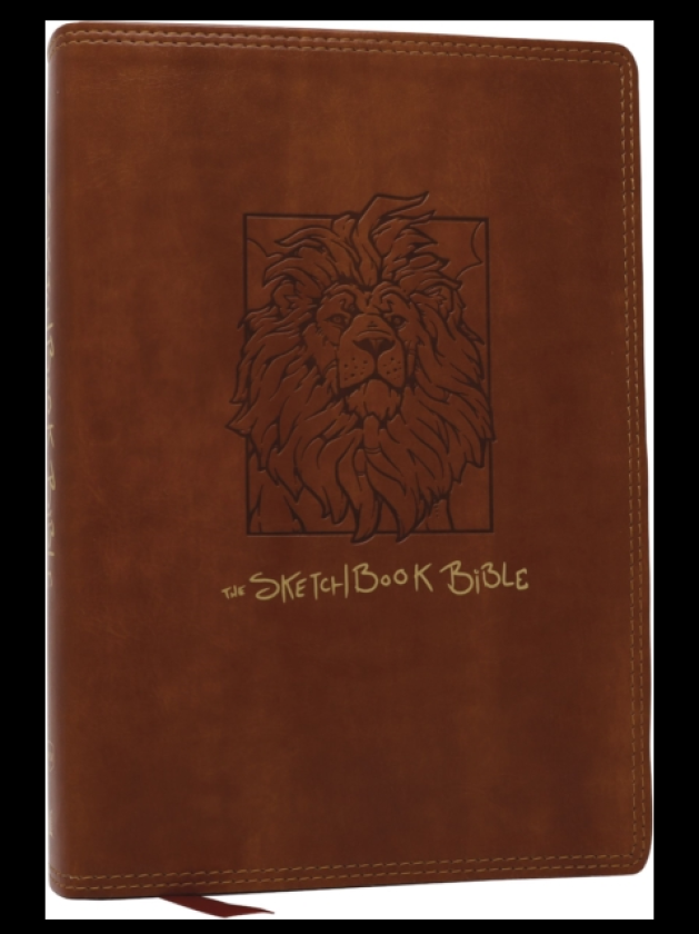 The Sketchbook Bible: The Complete Bible with Hundreds of Illustrations (NKJV, Brown Leathersoft, Red Letter, Comfort Print)