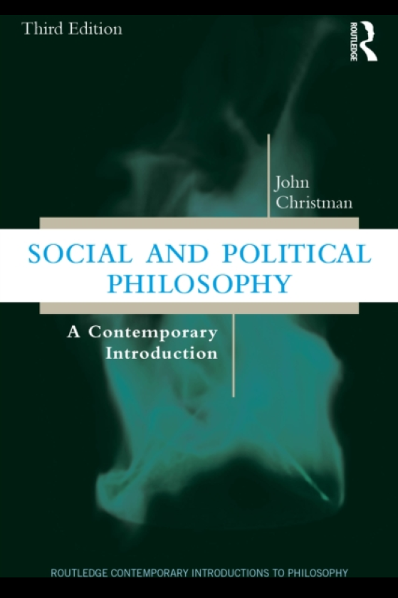 Social and Political Philosophy A Contemporary Introduction