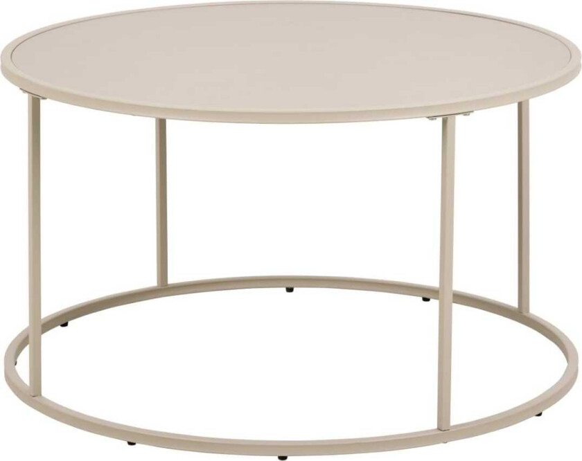 Hasslevik salongbord 80 cm rundt - Varmgrå