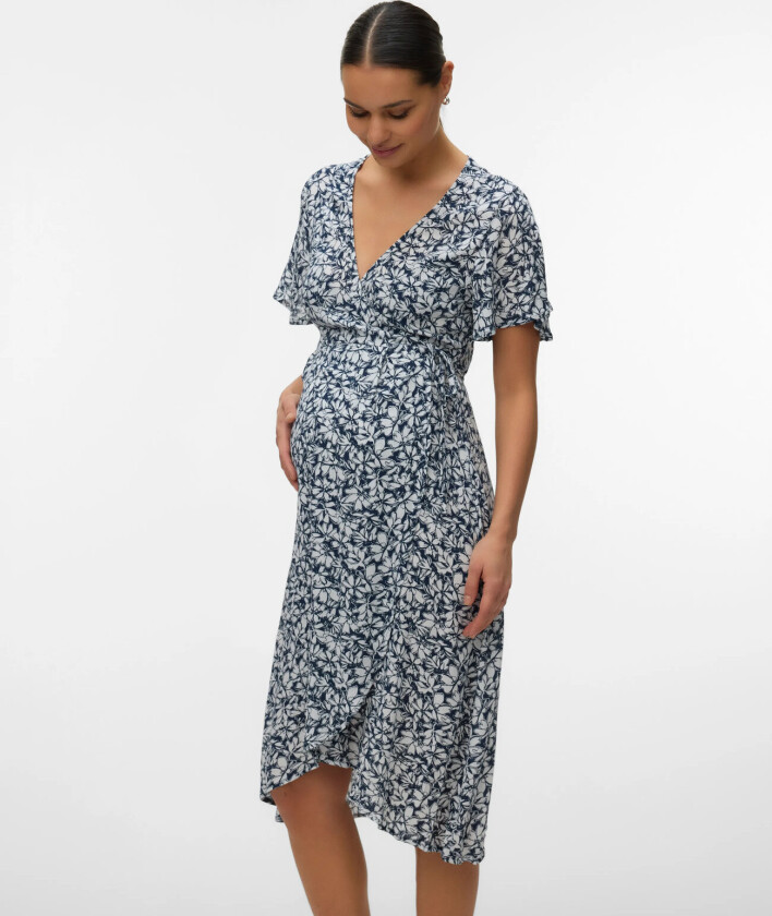 Vmmmenny Ss Calf Wrap Dress Ga - Navy - XXL