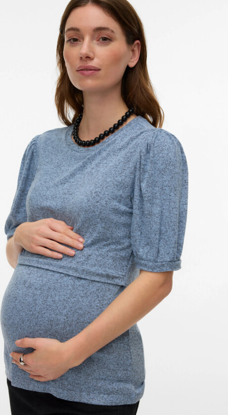 Mlkira June 24 Puff Jrs Top 2F - Blue - XL