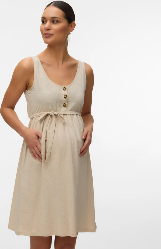 Mlivy Lia Sl Jrs Abk Dress 2F Noos - Beige - XL