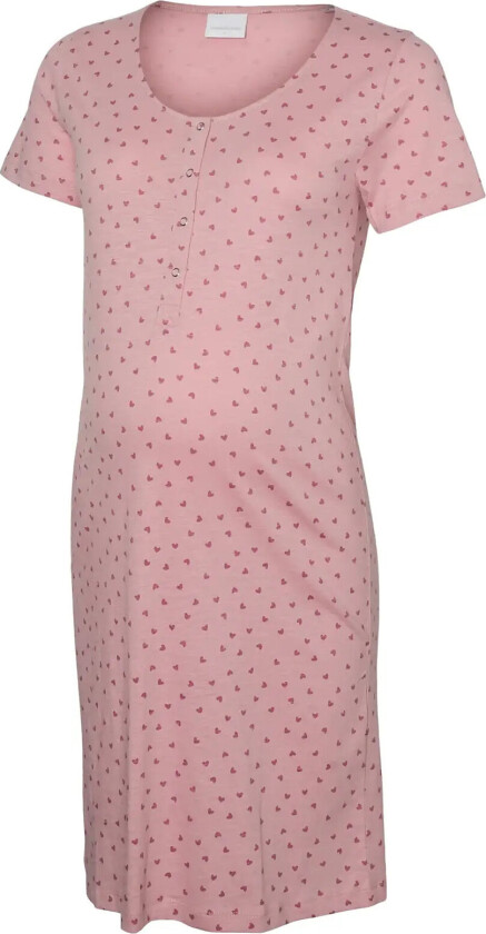 Mlmira Aop Jrs Nightgown 2F A. E. Noos - Pink - XL