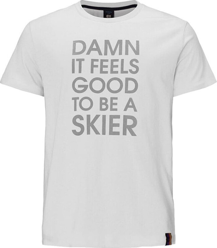 Men's Skiers Tee Light Grey Melange