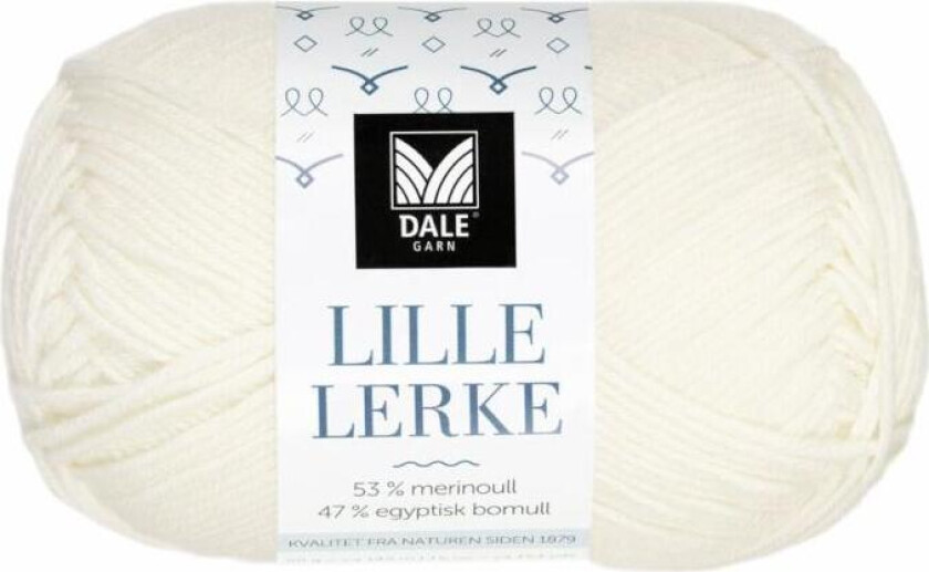 Lille Lerke 0020 Ubleket Hvit
