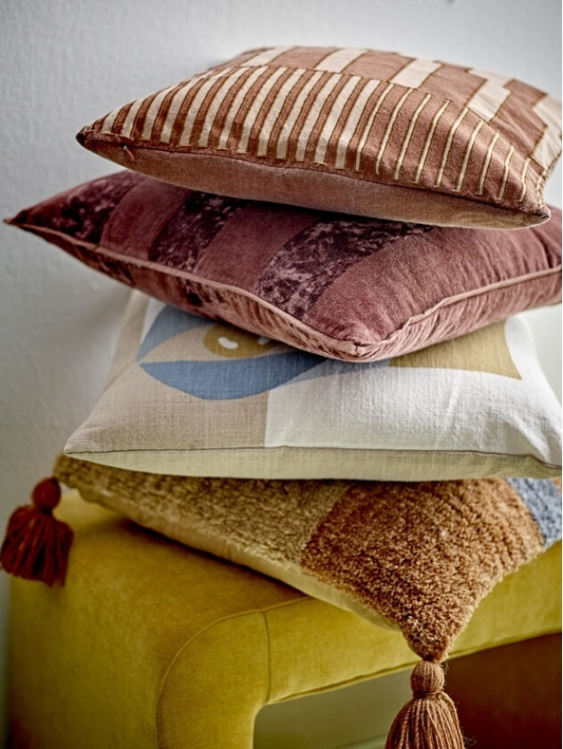 BLOOMINGVILLE Kosar Pude, Brun, Bomuld