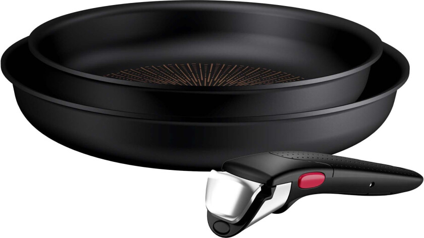 Ingenio Excellence Fusion stekepannesett - Svart - 3 deler
