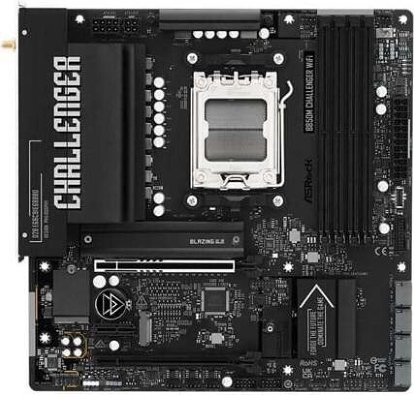 B850M Challenger WiFi - motherboard - micro ATX - Socket AM5 - AMD B850 Hovedkort - AMD B850 - AMD AM5 socket - DDR5 RAM - Micro-ATX