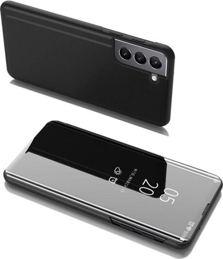Clear View Case Flip Cover for Samsung Galaxy S22 + (S22 Plus) Black