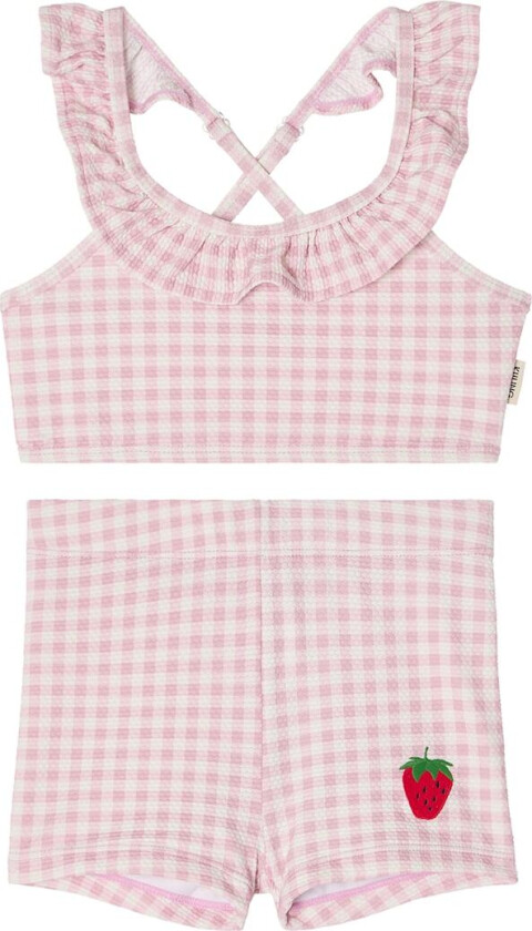 Samoa UV-bikini Pink Gingham Pink Gingham 122/128 cm Rosa 122/128 cm unisex