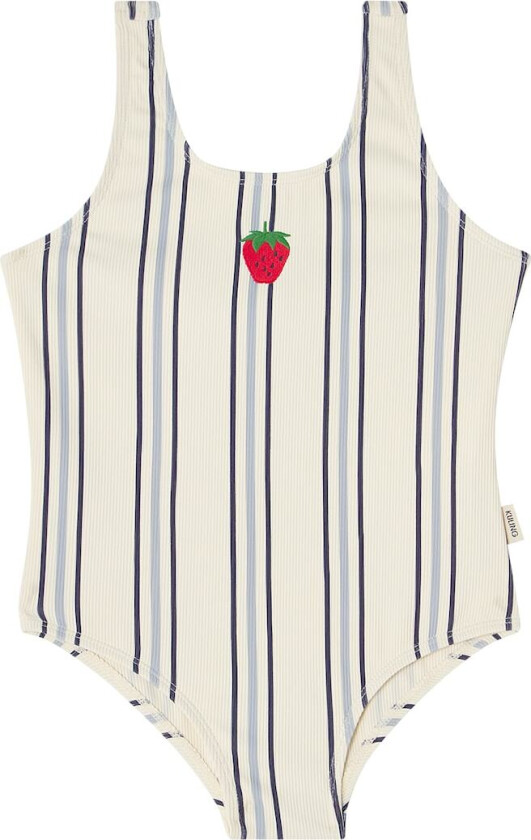 Milos UV-badedrakt Blue Stripe Blue Stripe 122/128 cm Blå 122/128 cm unisex