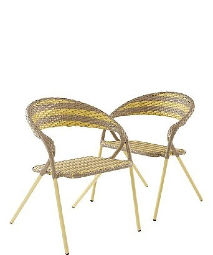 TARBEZ 2-pakke kaféstol