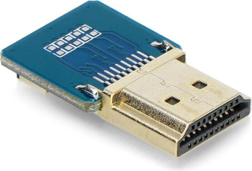 DIY HDMI-adapter, rett, for FFC-kabel og egenbygde HDMI-kabler