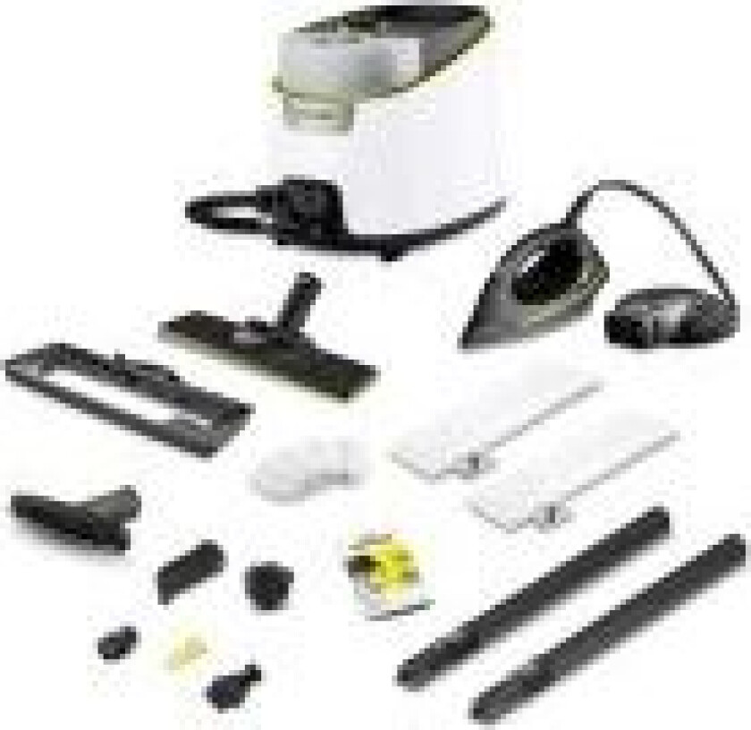 Kärcher SC 4 Deluxe EasyFix, Dampvasker (sylinder), 1,3 l, Sort, Hvit, Rotasjon, 50 cm, 5 m