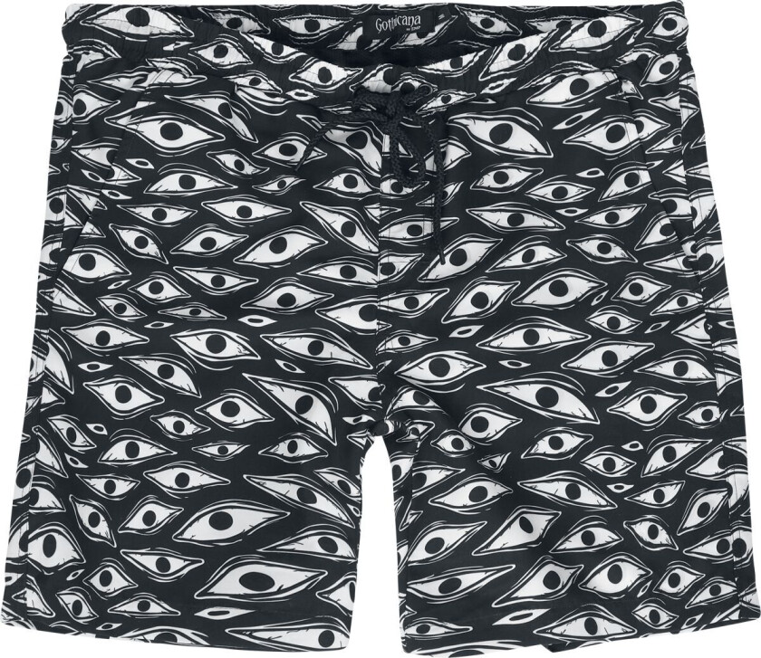 Goth Badeshorts - The Void - S til XXL - Herrer - svart