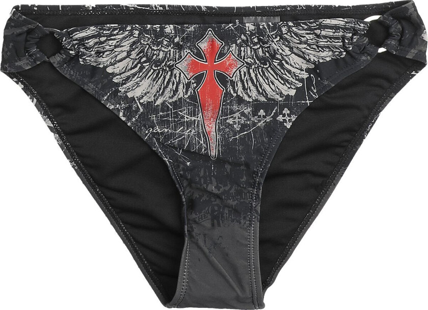 Bikinitruse - Bikini Underdel med Hodeskalle Print - S til XXL - Damer - svart