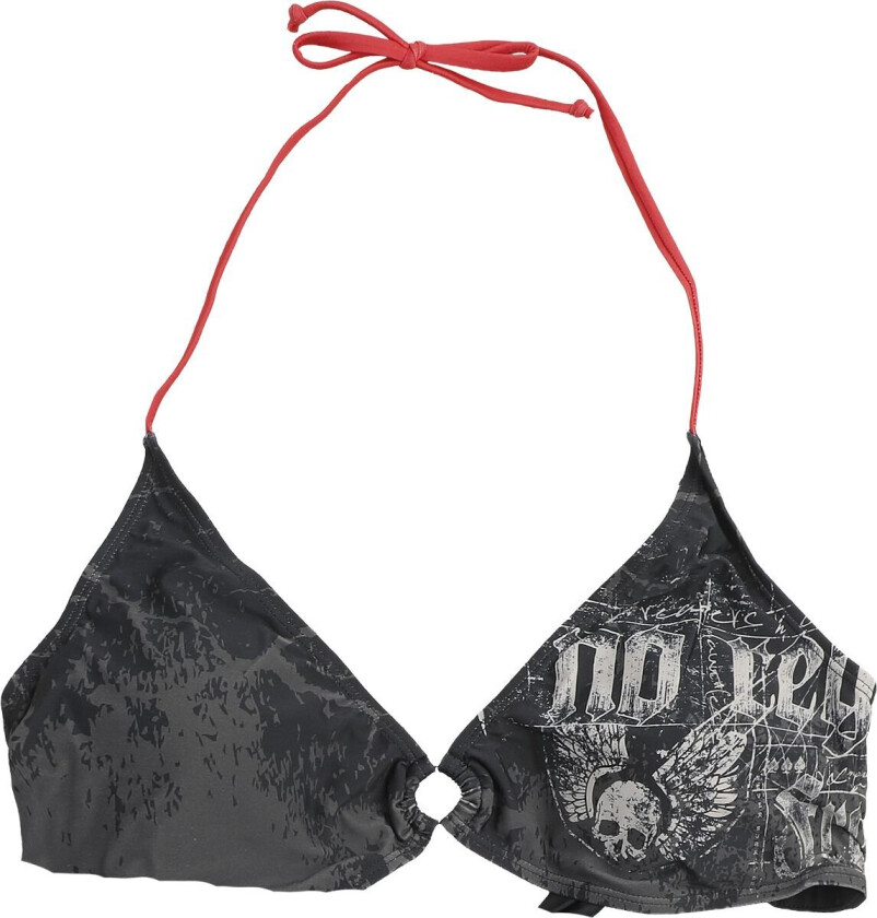 Bikinitopp - Bikini Topp med Hodeskalle Print - S til XXL - Damer - svart