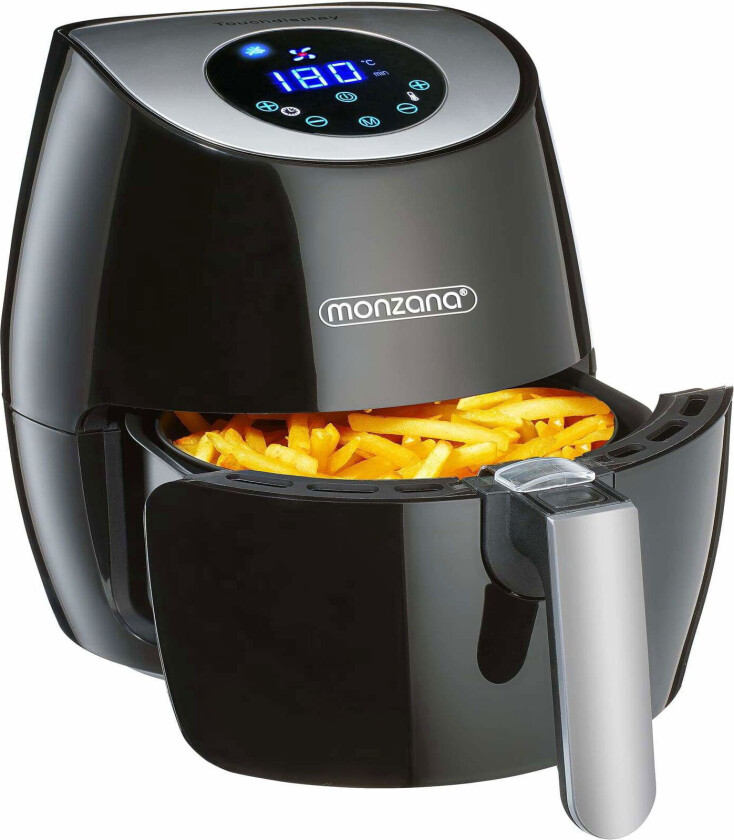 Airfryer 9-i-1 svart, berøringsskjerm, 1500W, 3,6L
