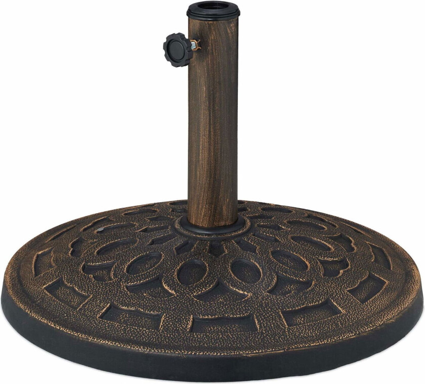 Parasollfot med kraftig stativ og 3 adaptere