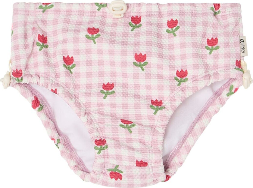 Kos Badebleie Pink Gingham Tulips Pink Gingham Tulips 62/68 cm Rosa 62/68 cm unisex